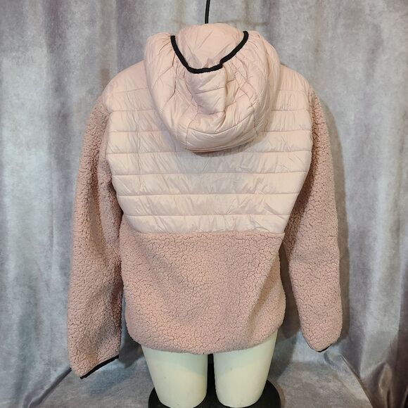 Love Tree Pink Quarter Zip Pullover Hoodie Size Large - Picture 3 of 5